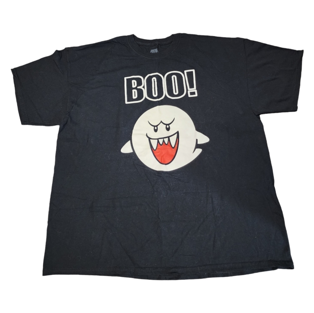 Super Mario - "BOO!" Short Sleeve T-Shirt - Size XXL
